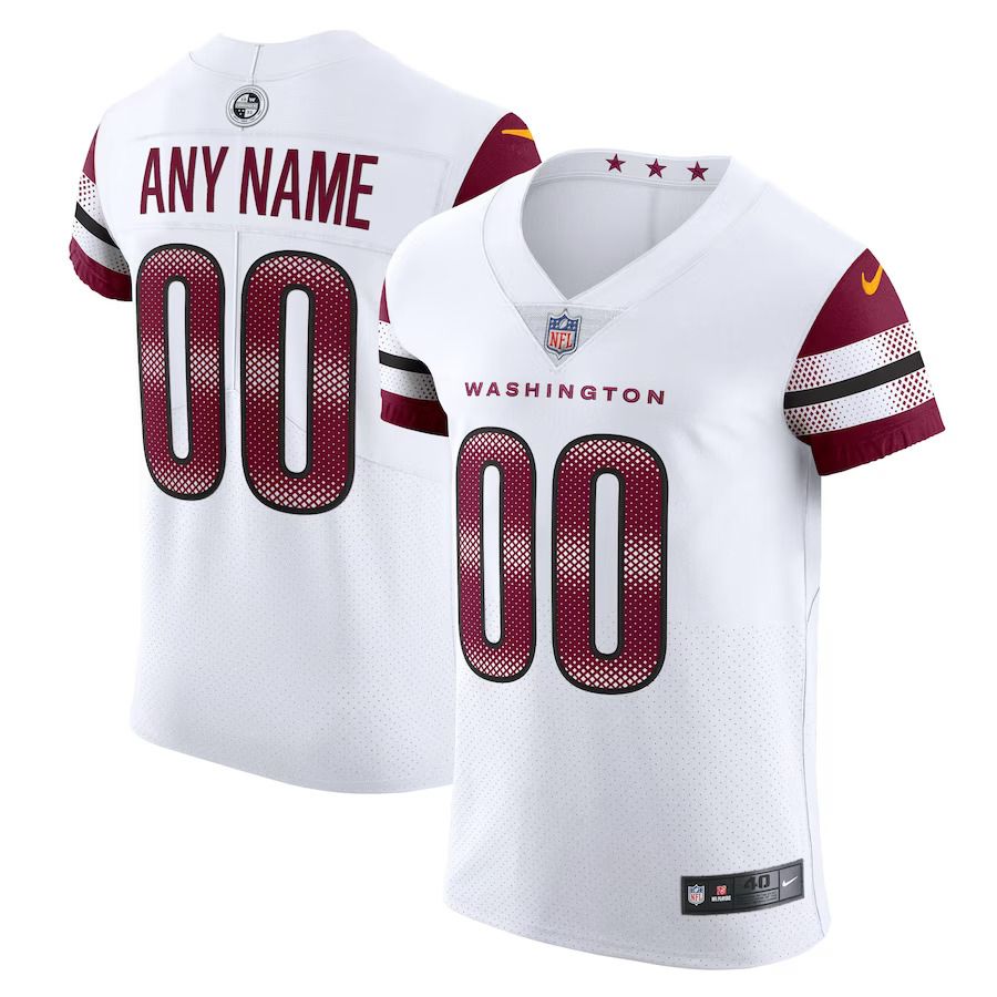 Men Washington Commanders Nike White Vapor Untouchable Elite Custom NFL Jersey